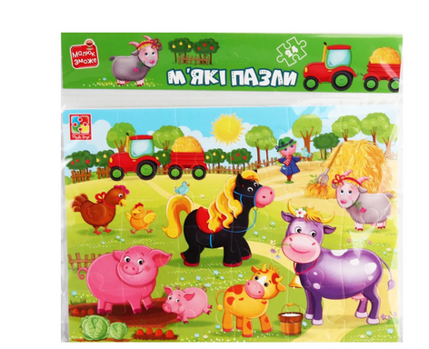 Пазли м'які Vladi Toys А4 Малюк зможе ферма (MTT-170800)