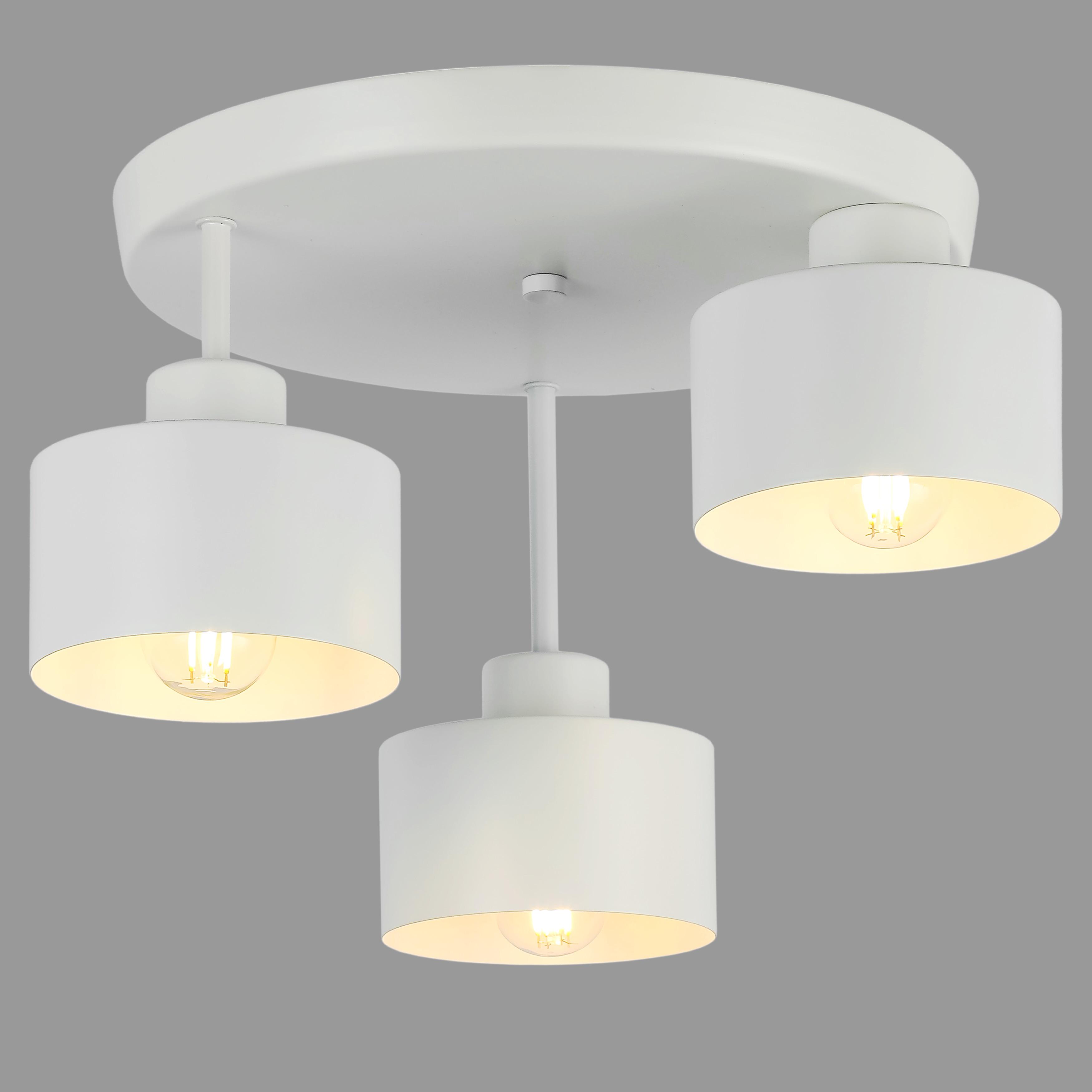 Люстра потолочная с 3 плафонами в стиле лофт Loft Trio Light (52-102-3(187) WH)