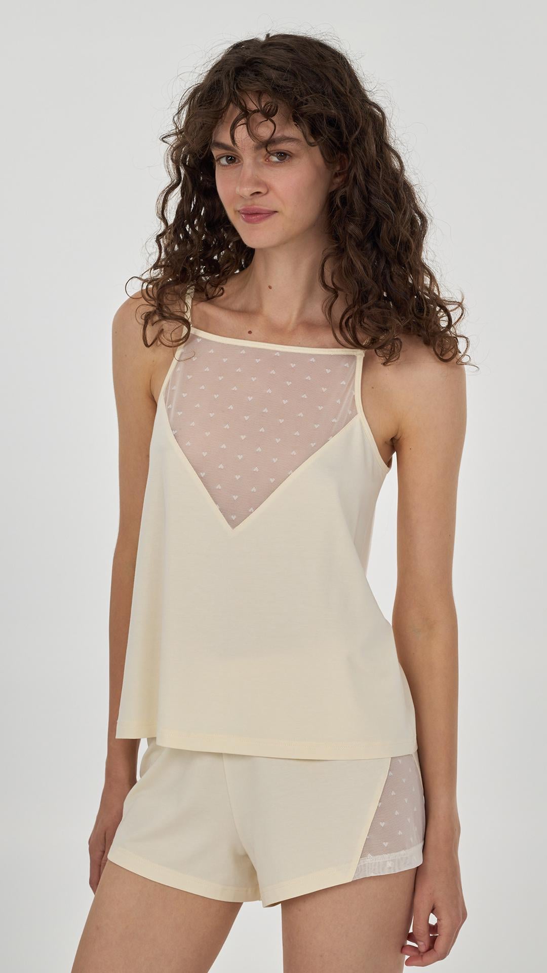 Пижама женская Ellen Cecillia creamy lpm 4071/16/02 XL Молочный