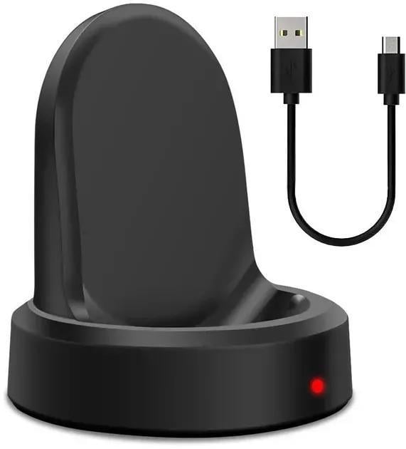 Зарядний пристрій Wireless Charging Dock для Samsung Galaxy Watch Gear S3/Gear Sport 42/46 мм Black (27831449) Зарядний пристрій Wireless Charging Dock для Samsung Galaxy Watch Gear S3/Gear Sport 42/46 мм Black (27831449)