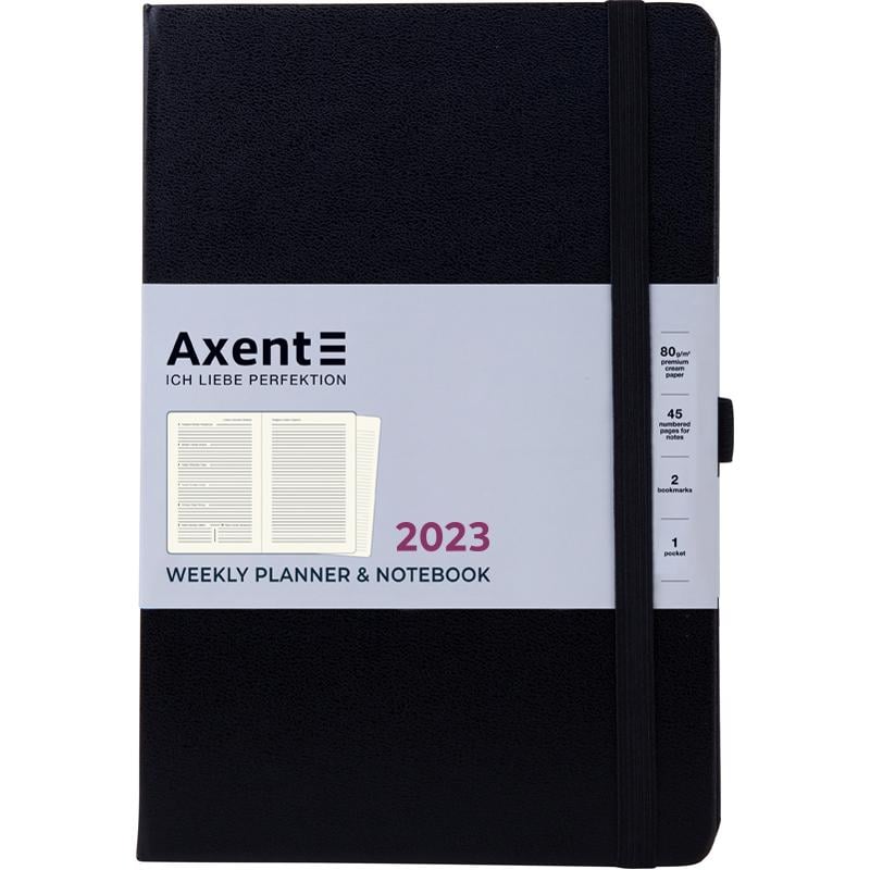 Еженедельник Axent Prime Strong 145x210 мм 96 листов Черный (8507 23 01 A)
