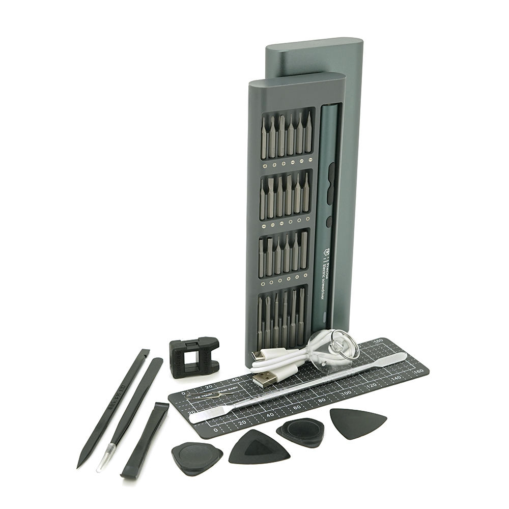 Набор электрической отвертки с битами 62-in-1 T3 магнитный алюминий длина держателя 120 мм (YUT_V7418) - фото 4