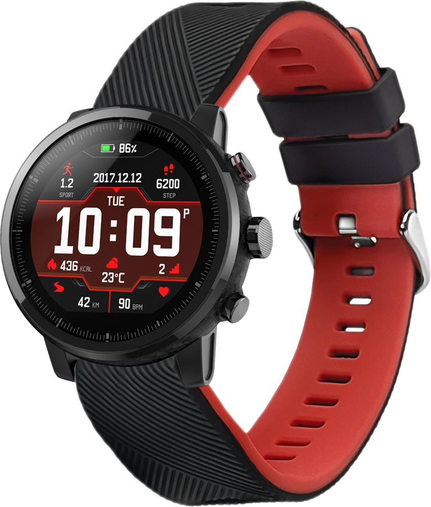 Ремешок Luminic для Amazfit Stratos Black/Red (26664-44) Ремешок Luminic для Amazfit Stratos Black/Red (26664-44)