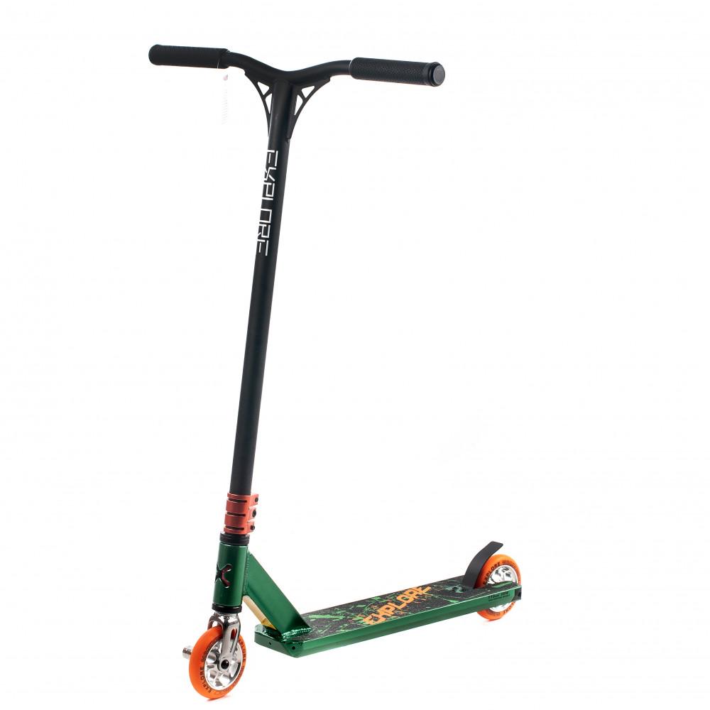 Самокат трюковый Explore Move + пега Зеленый