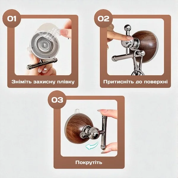 Набір гачків 5x7x6,5 см 2 шт. (C01801) - фото 8 Набір гачків 5x7x6,5 см 2 шт. (C01801) - фото 8