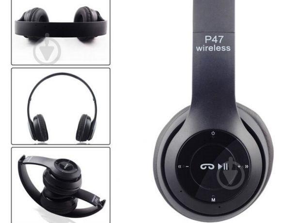 Навушники бездротові UKC P47 Bluetooth вбудований FM - фото 2