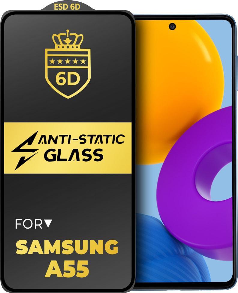 Защитное стекло 6D Anti-Static Samsung Galaxy A55 A556 Glass Shield (38103)