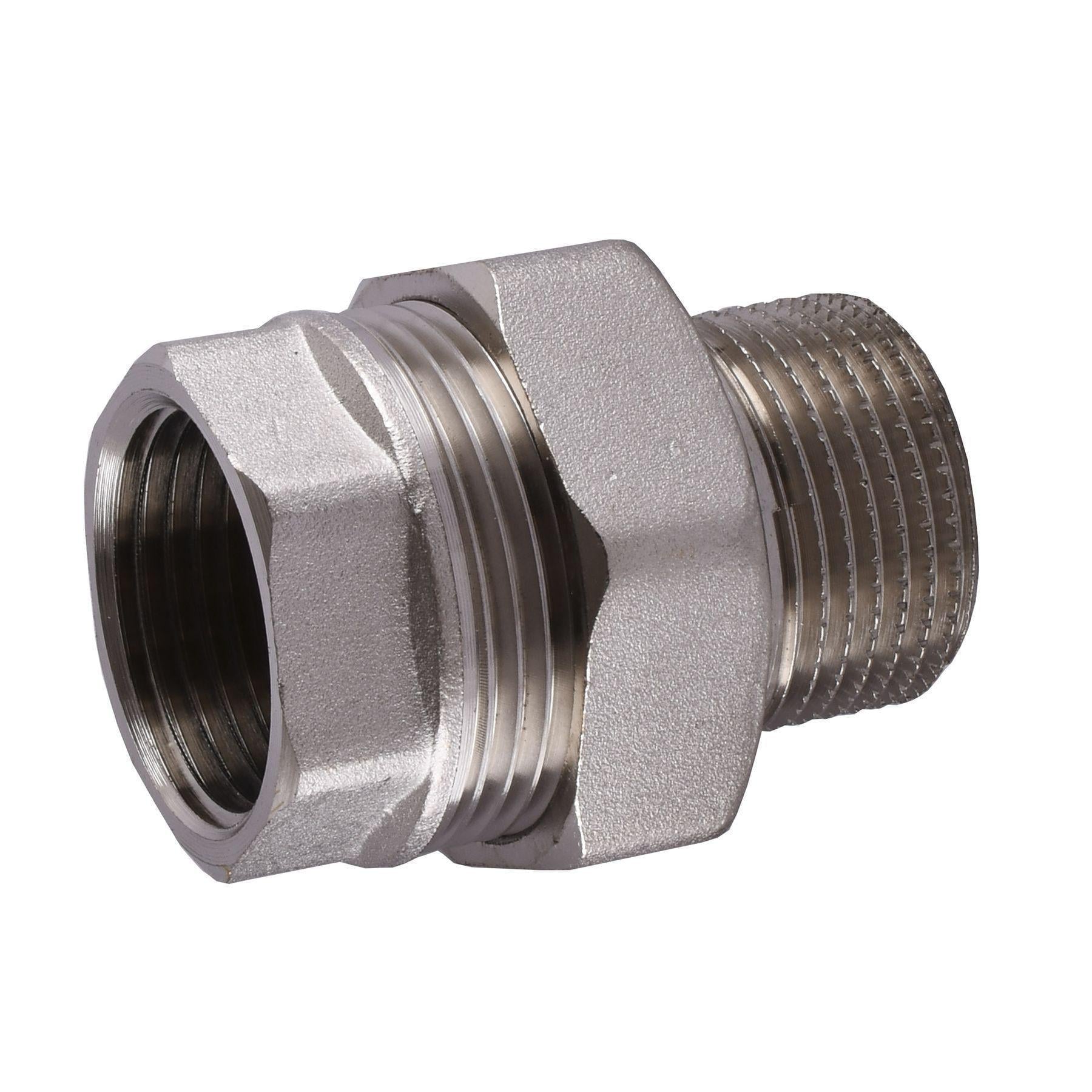 Сгон-американка прямой Solomon 3/4" 1620 Никель (000001053)
