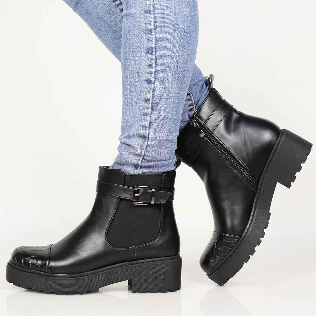 Ботинки женские на низком каблуке 328412 р. 36 23 см