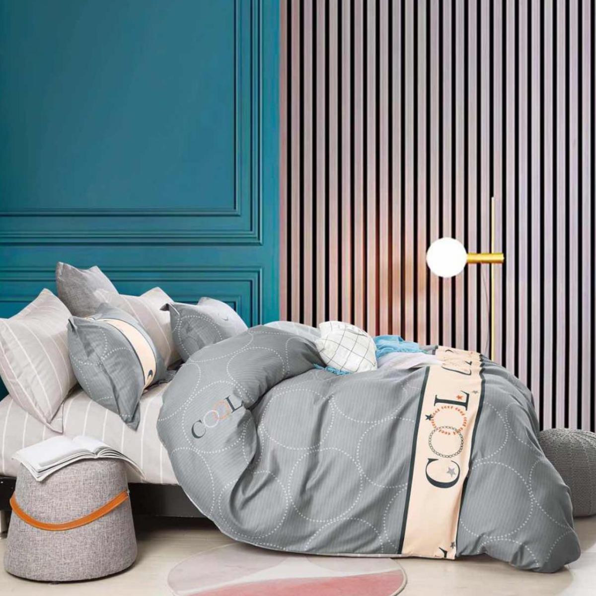 Комплект постільної білизни ZMW Home Textiles Cool сатин полуторний (37477)