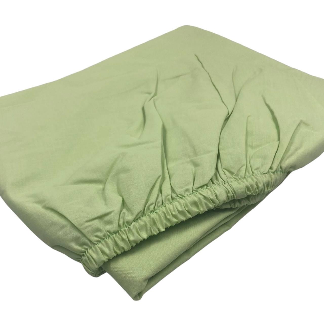 Простирадло на гумці бязь голд 160х200 см Світло-зелений (G-1009/-160) - фото 2 Простирадло на гумці бязь голд 160х200 см Світло-зелений (G-1009/-160) - фото 2