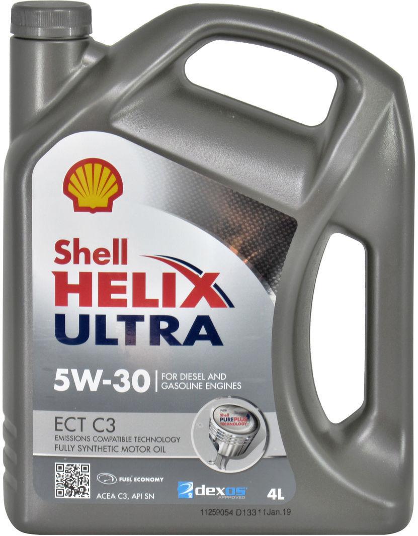 Моторное масло Shell Helix 5W-30 Ultra ECT C3 4 л (1410080) - фото 1