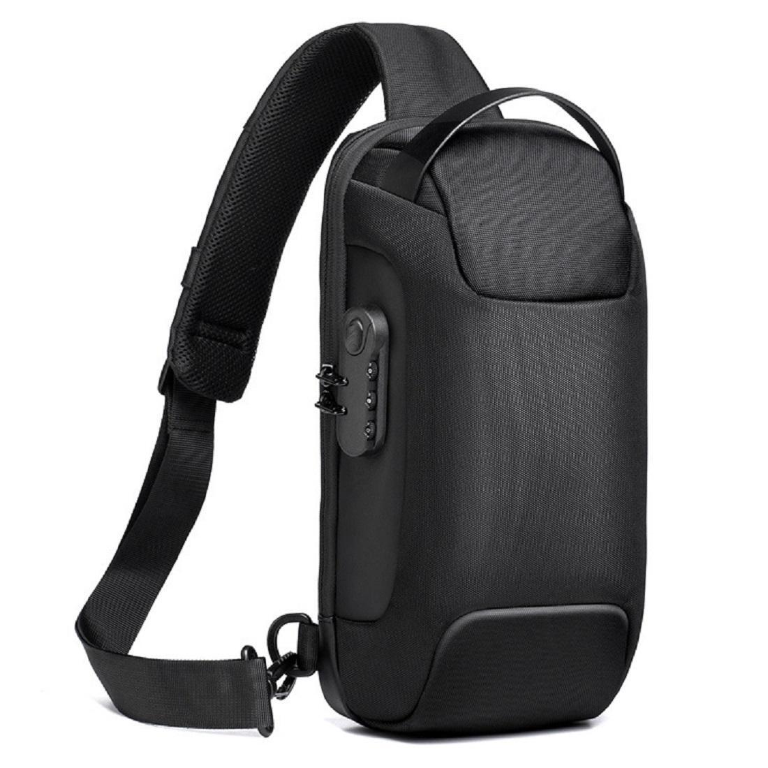 Мужская сумка через плечо Royal Bag AT06-T-9530A Черный (6027)