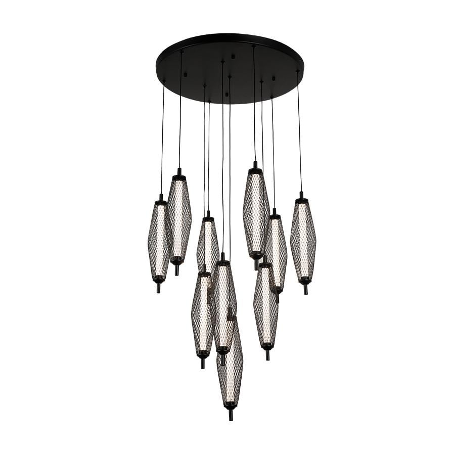 Светильник подвесной 79112293-10led BK 45W Черный Светильник подвесной 79112293-10led BK 45W Черный