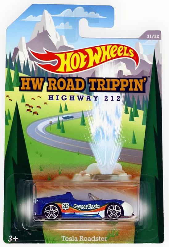 Игрушечная машинка Hot Wheels Tesla Roadster 2014 Road Trippin 31/32 Highway 212 (BDK84)