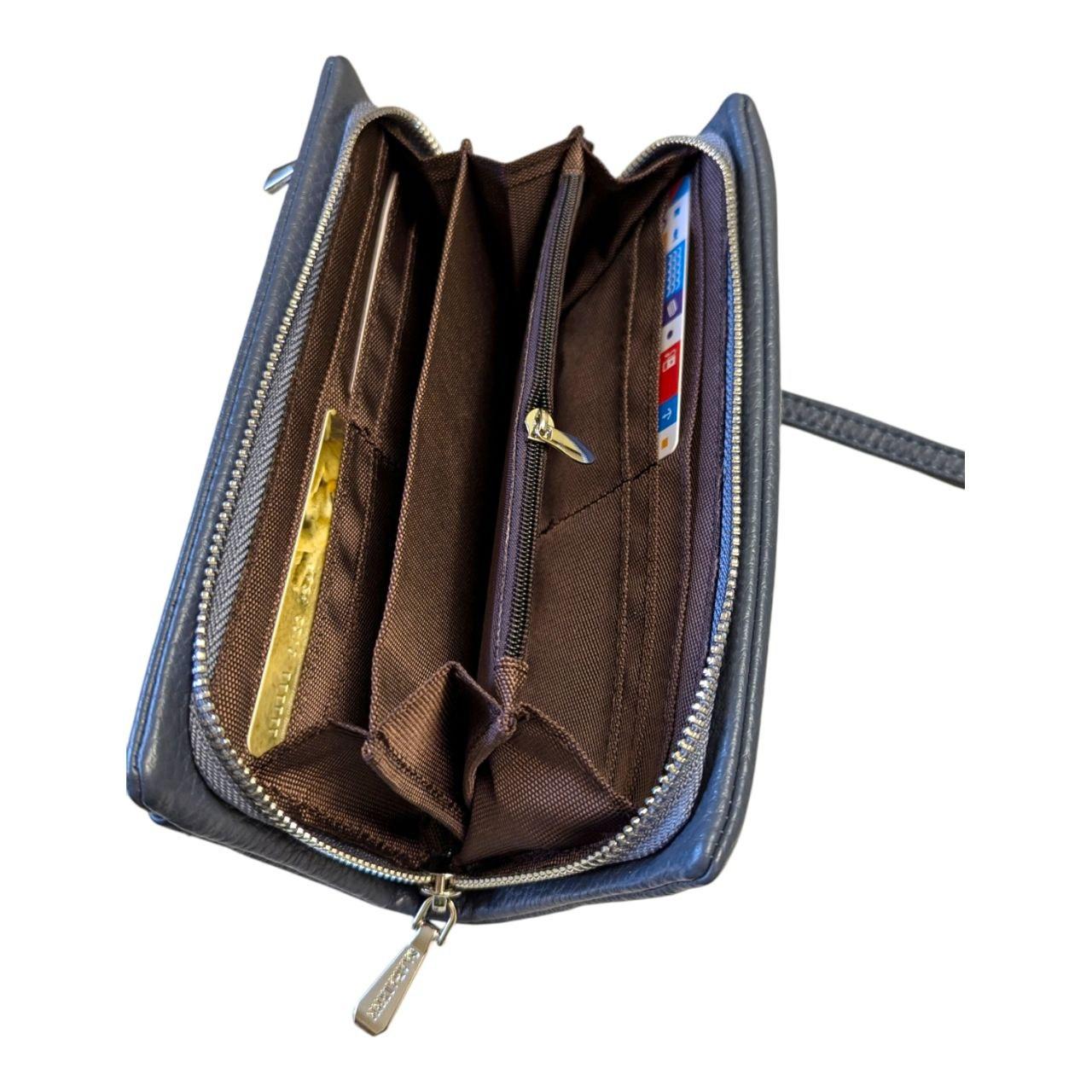 Гаманець жіночий великий м'який на змійці Saralyn 20х10 см Сірий (C-8998) - фото 3 Гаманець жіночий великий м'який на змійці Saralyn 20х10 см Сірий (C-8998) - фото 3