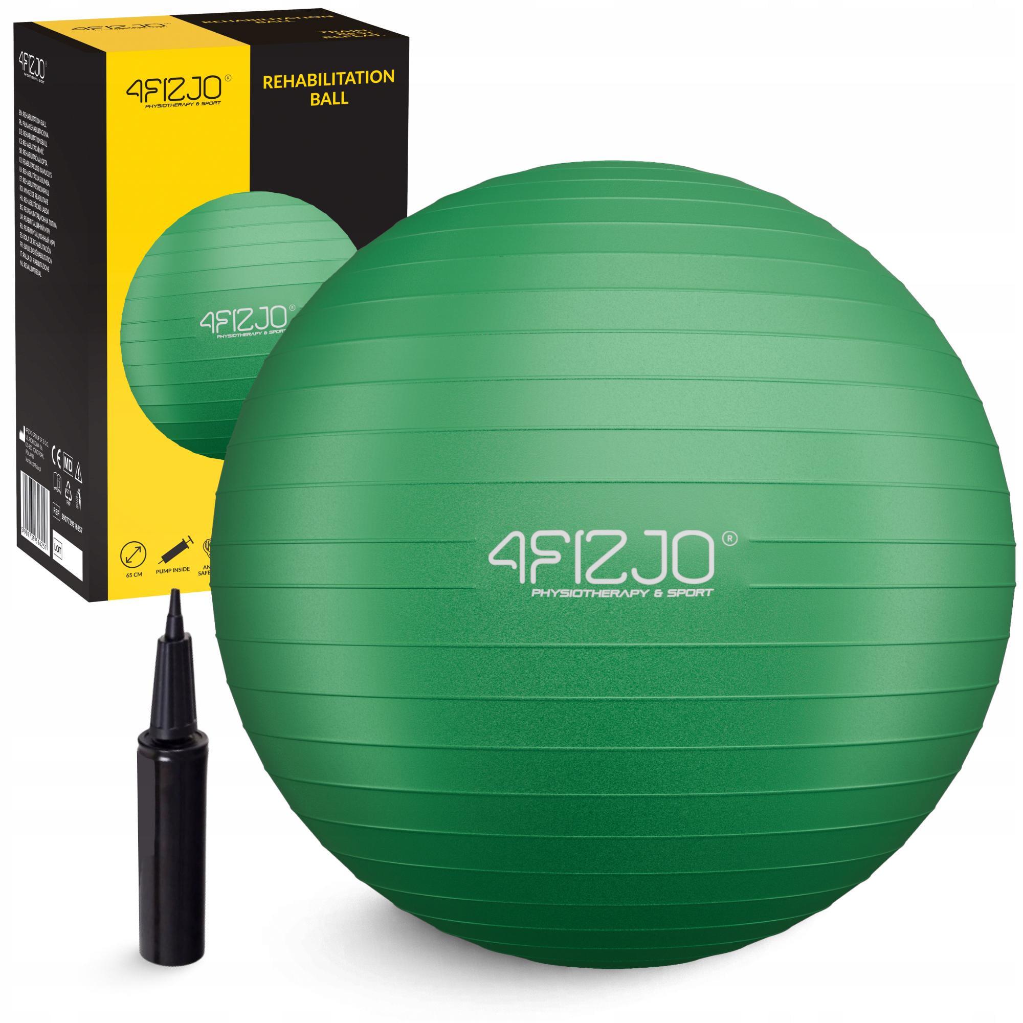 М'яч для фітнесу 4fizjo Anti-Burst 65 см Green (P-5907739316332)