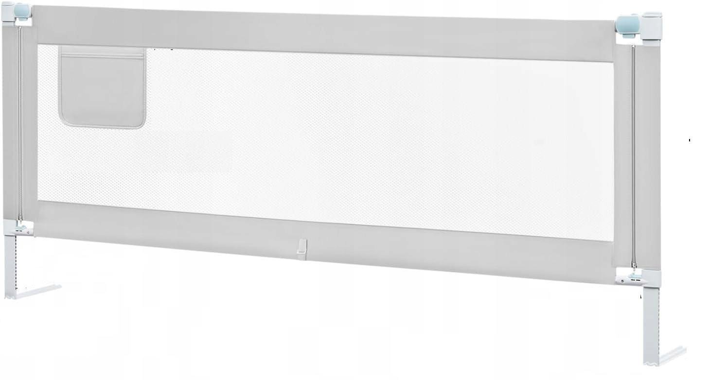 Бортик для ліжка захисний Woltu 180 см Сірий (KG003hgr02)