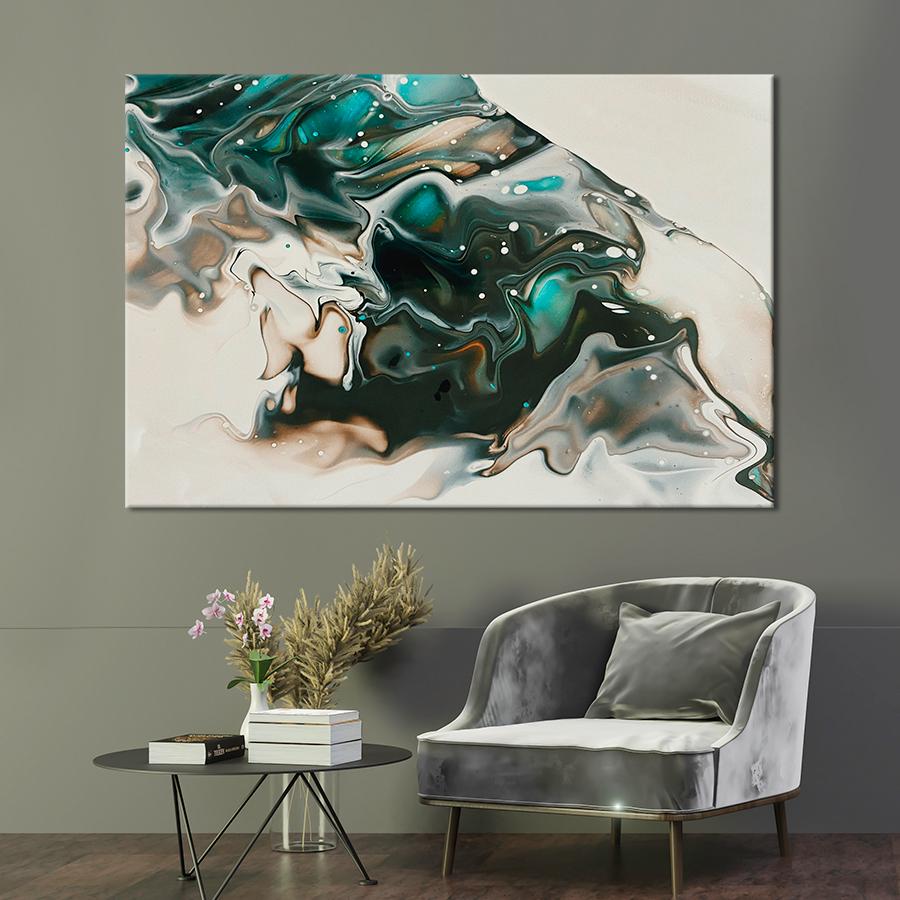 Картина Абстракция Отражение космоса 51x34 см (A926-1)