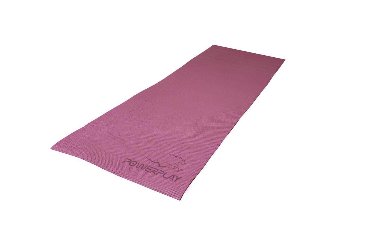 Килимок для йоги та фітнесу PowerPlay 4010 PVC Yoga Mat Рожевий (20176188) - фото 5