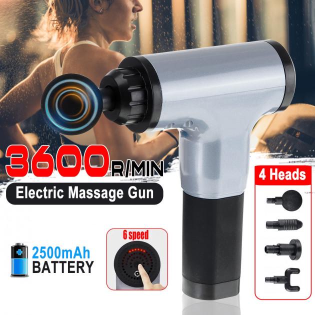 Массажер для тела Fascial Gun HL-320 Серебристый - фото 5