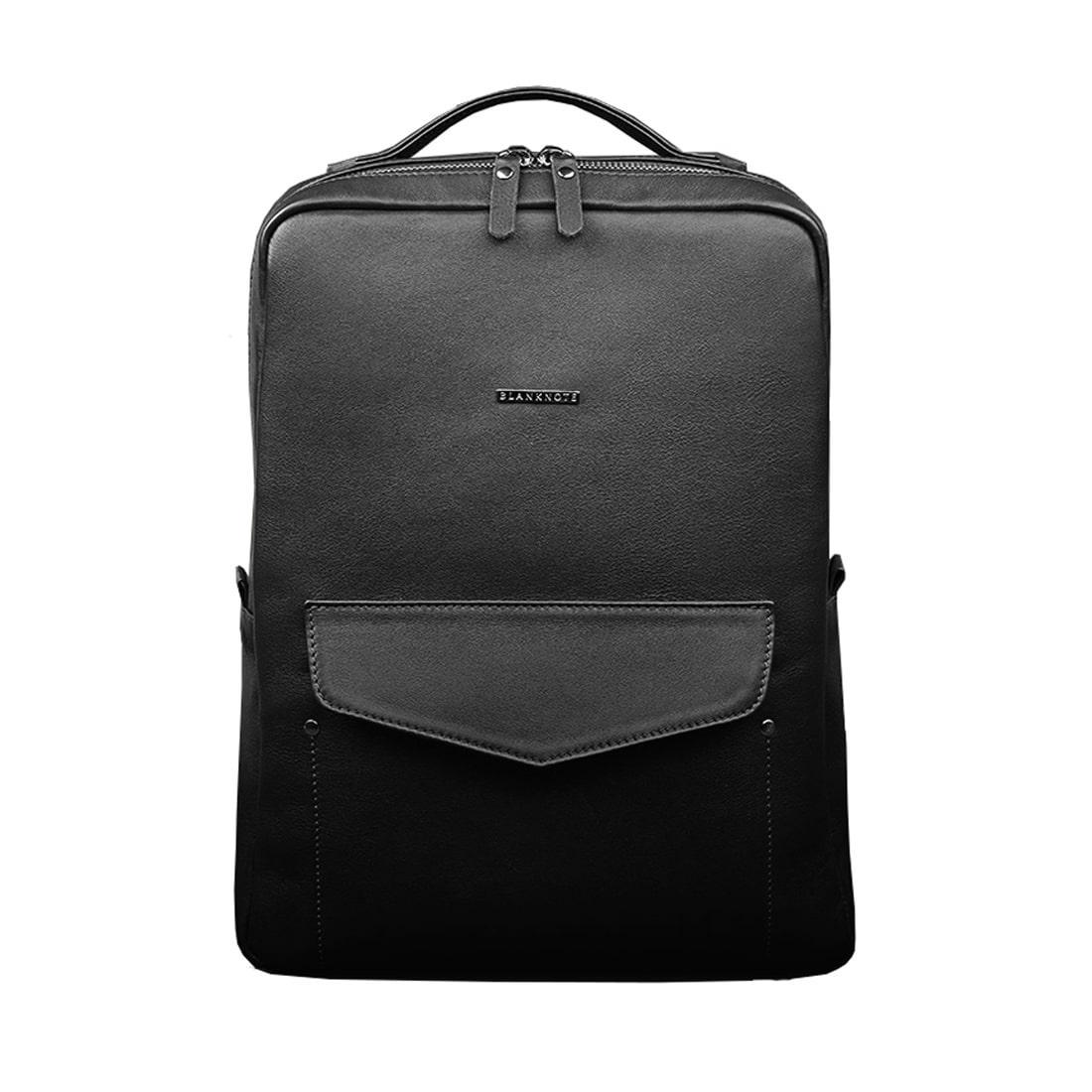 Городской рюкзак кожаный женский на молнии Cooper Черный (A-026375)