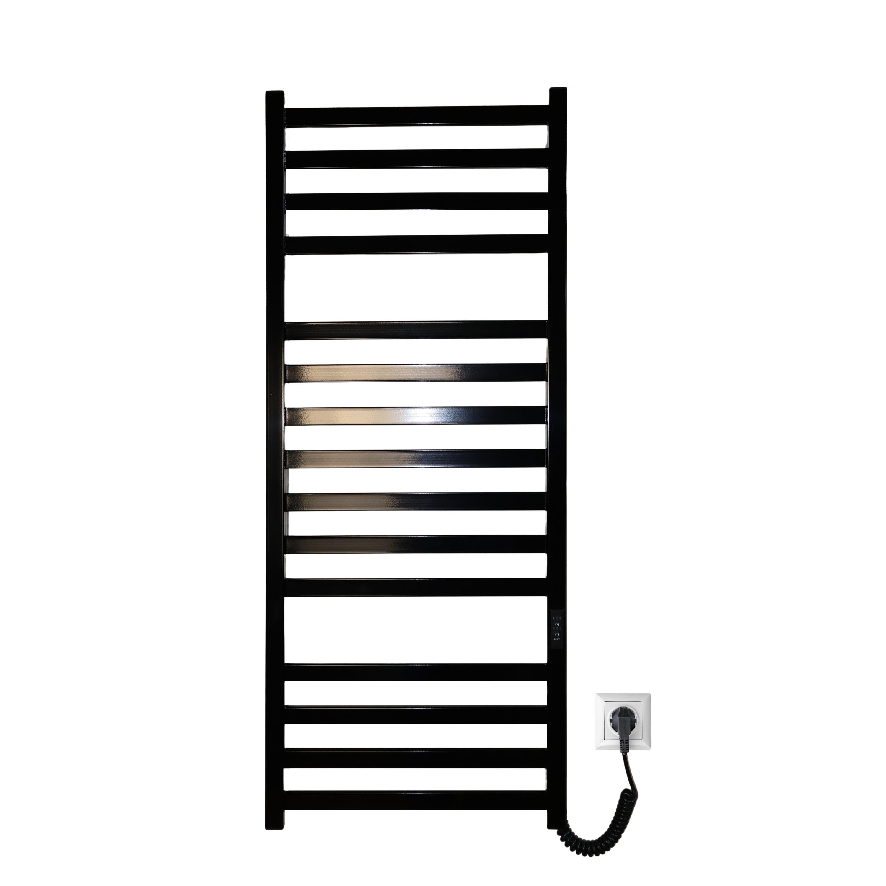 Полотенцесушитель электрический Carino Ricardo с контроллером 1190x490 мм Черный глянец (R1949FBG)
