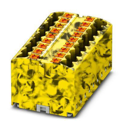 Розподільний блок Phoenix Contact PTFIX 18X2,5-FE 450В 24A Push-in Жовто-чорний (3273328)