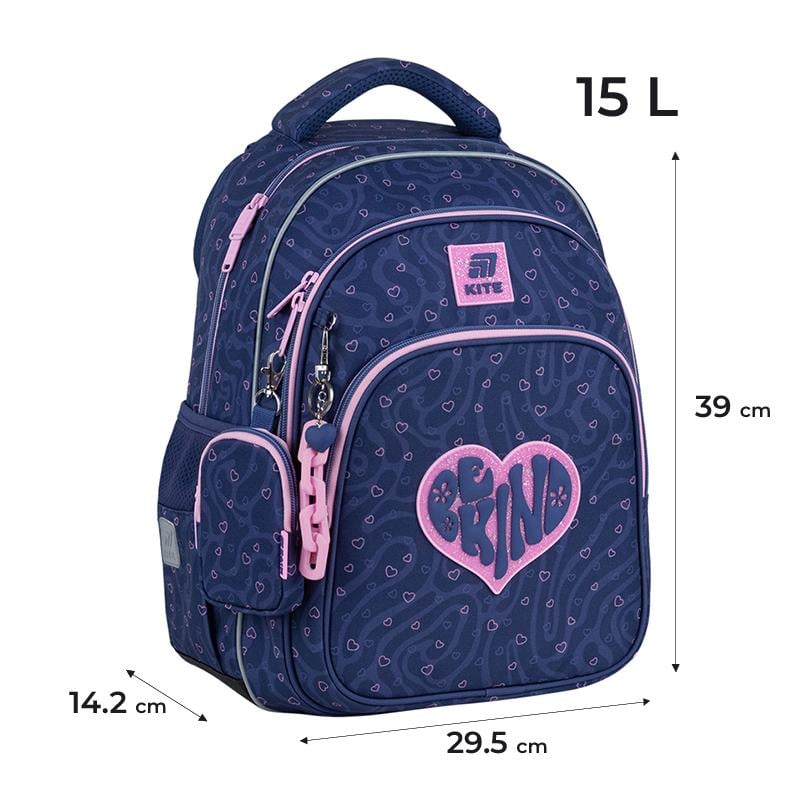 Шкільний набір KITE Education Be Kind SET K25-763M-4 рюкзак/пенал/сумка - фото 3