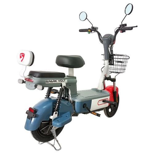 Велосипед з електродвигуном Spark Volt 14" 48V/400W/12 Ah Червоний із синім (000227056) - фото 2