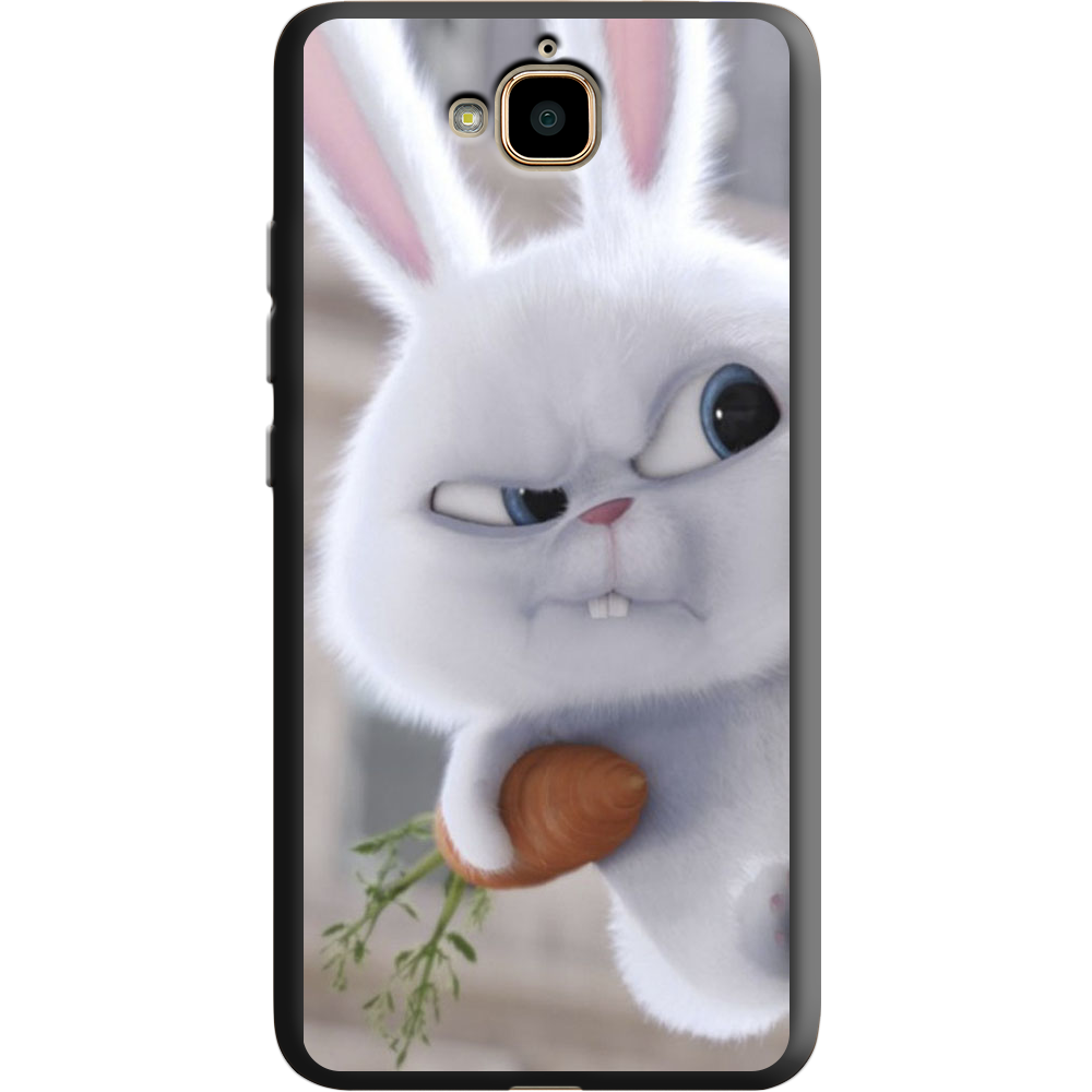 Чехол Boxface Huawei Y6 Pro Rabbit Snowball Черный силикон (25518-up1116-38737)