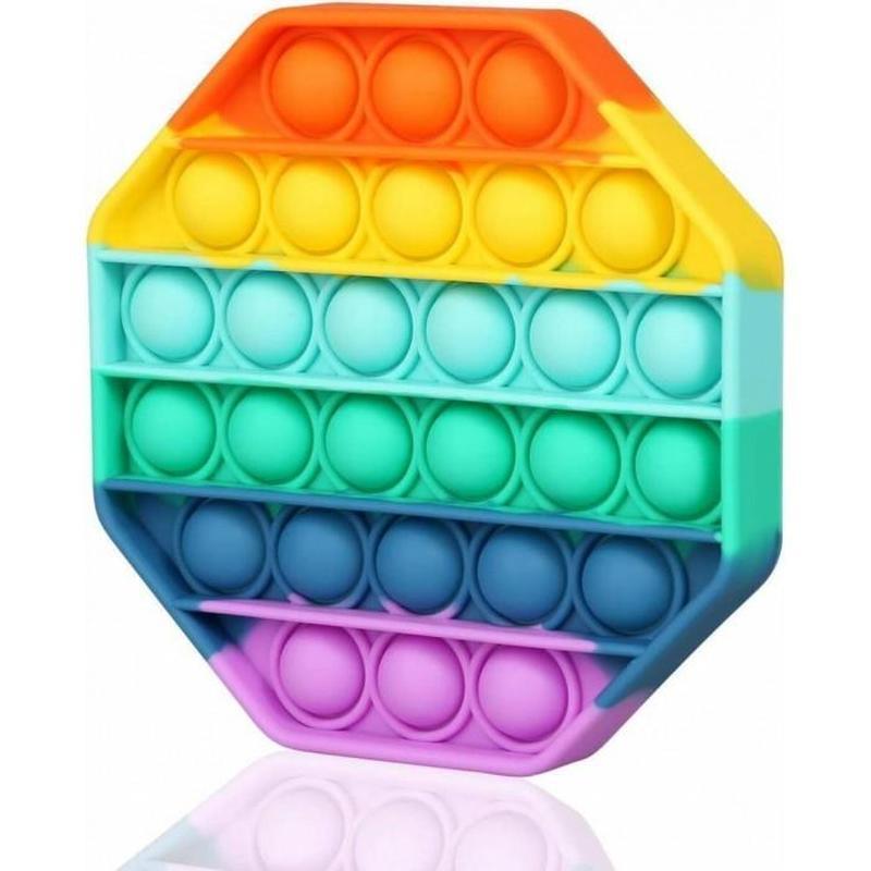 Игрушка антистресс Sibelly Pop It Rainbow Octagon