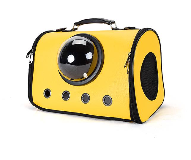 Сумка-переноска для собак і кішок з вікном 44x26x31 см Жовтий (ST0110) - фото 1