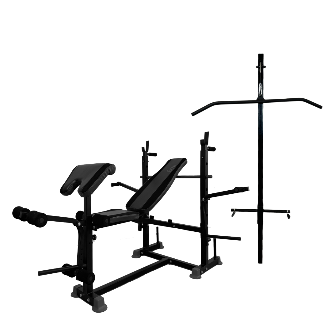 Лава для жиму універсальна WCG 0090 верхня тяга/бруси/лава Скотта/штанга гантелі 60 кг (wcg-0090+60kg) - фото 1 Лава для жиму універсальна WCG 0090 верхня тяга/бруси/лава Скотта/штанга гантелі 60 кг (wcg-0090+60kg) - фото 1