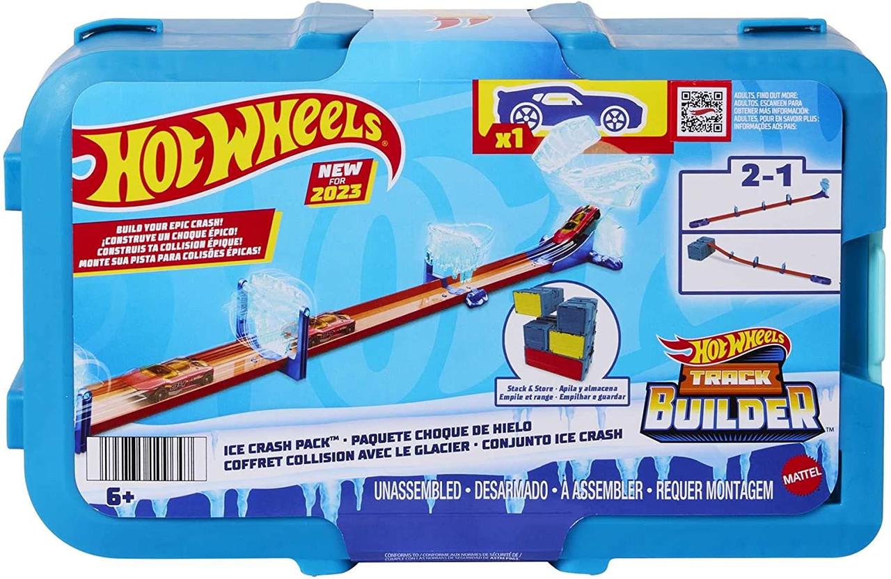 Игровой набор Hot Wheels Track Builder Ice Crash Pack HKX40