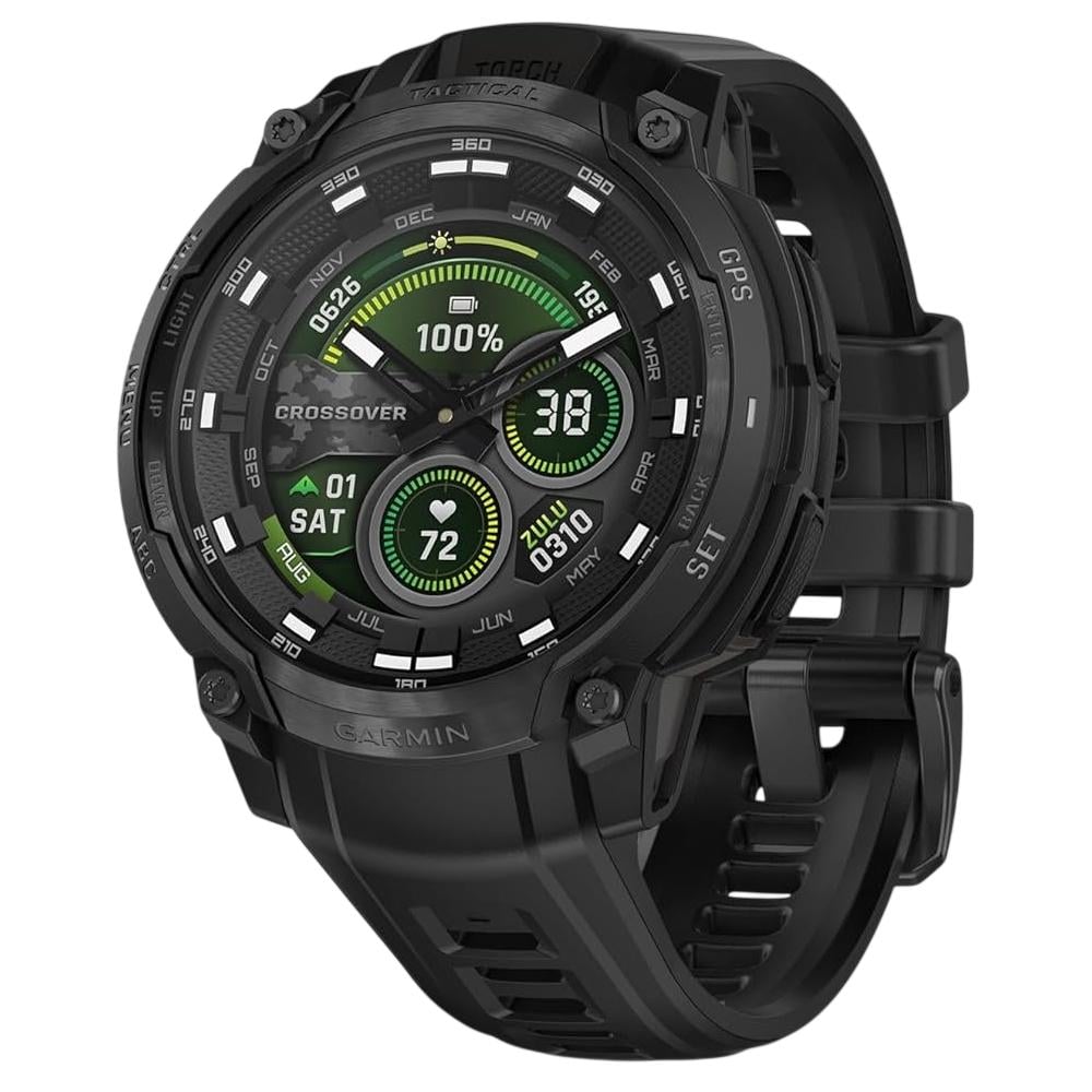 Смарт-часы Garmin Instinct Crossover 1,2" AMOLED GPS NFC WR100 Black (010-03398-42)