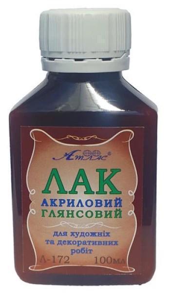 Лак Атлас акриловий глянсовий водостійкий 100 мл (1651297278)