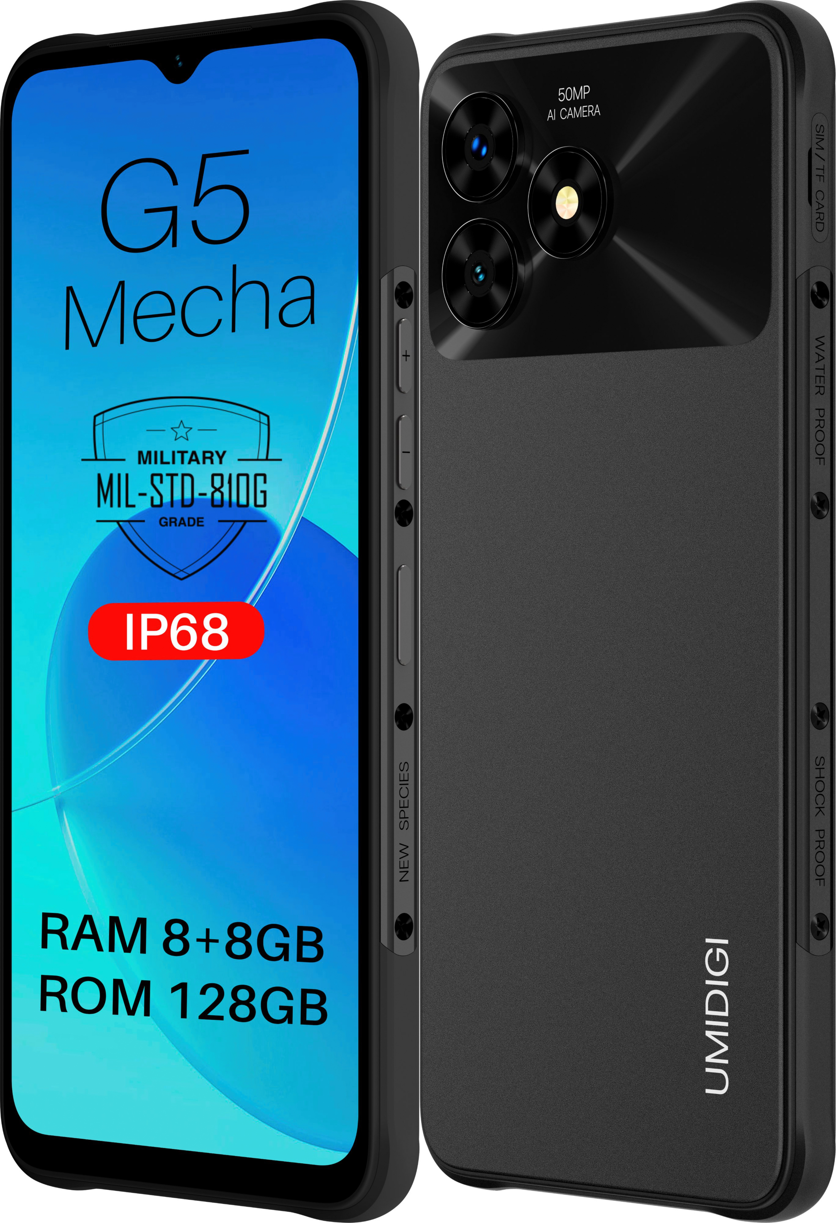 Смартфон Umidigi G5 Mecha 8/128Gb RP08 UA UCRF Graphite Black  (E02873) - фото 3