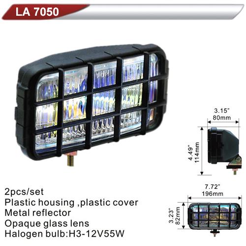 Фара дополнительная DLAA 7050-RY H3-12V-55W 196х82 мм (37789)