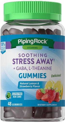 Витамины Soothing Stress Away/GABA & L-Theanine Lemon & Strawberry 48 Gummies