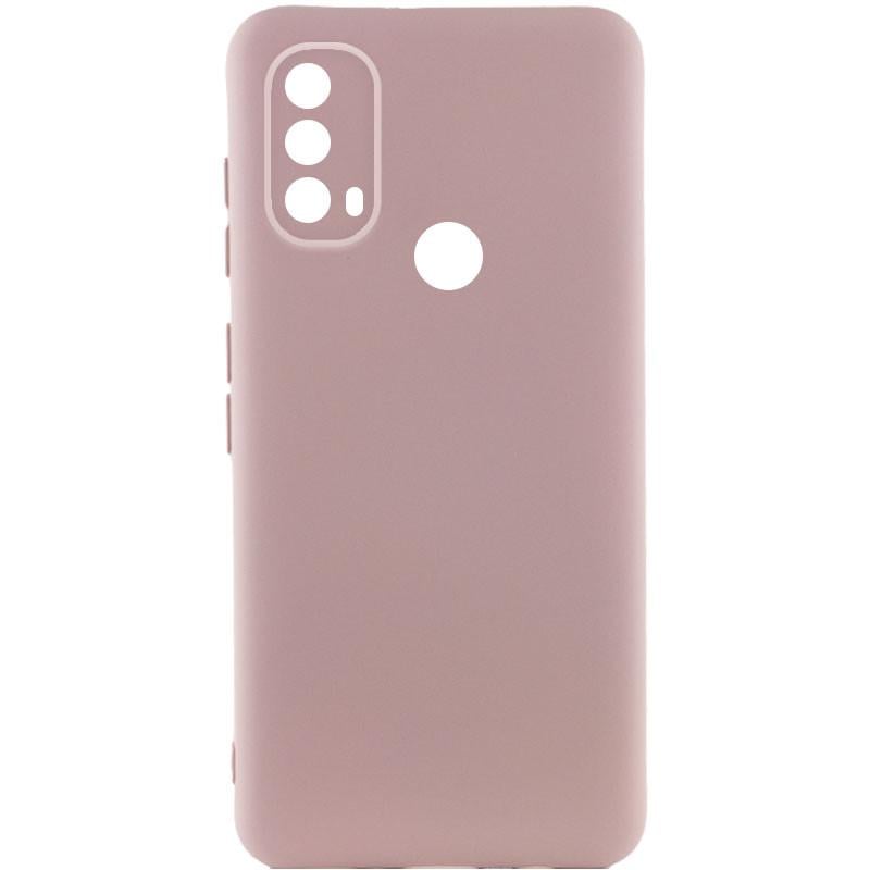 Противоударный чехол Silicone Cover Lakshmi Full Camera (A) для Motorola Moto E40 Розовый / Pink Sand