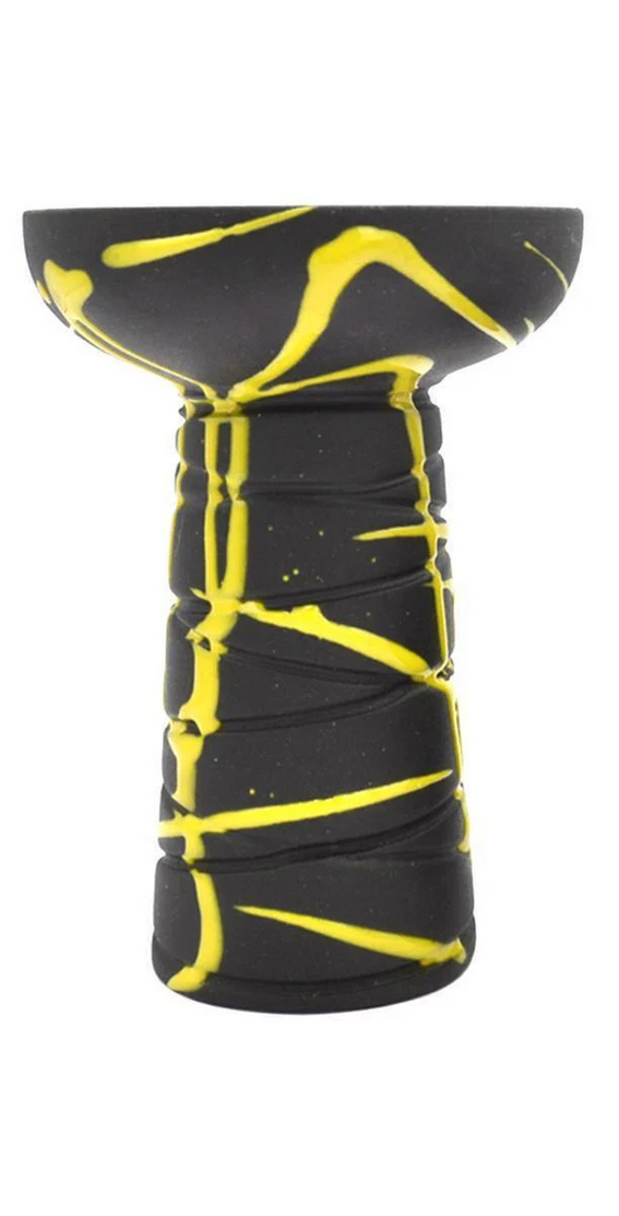 Чаша для кальяну Gusto Bowls Classic Phunnel Black/Glaze Yellow