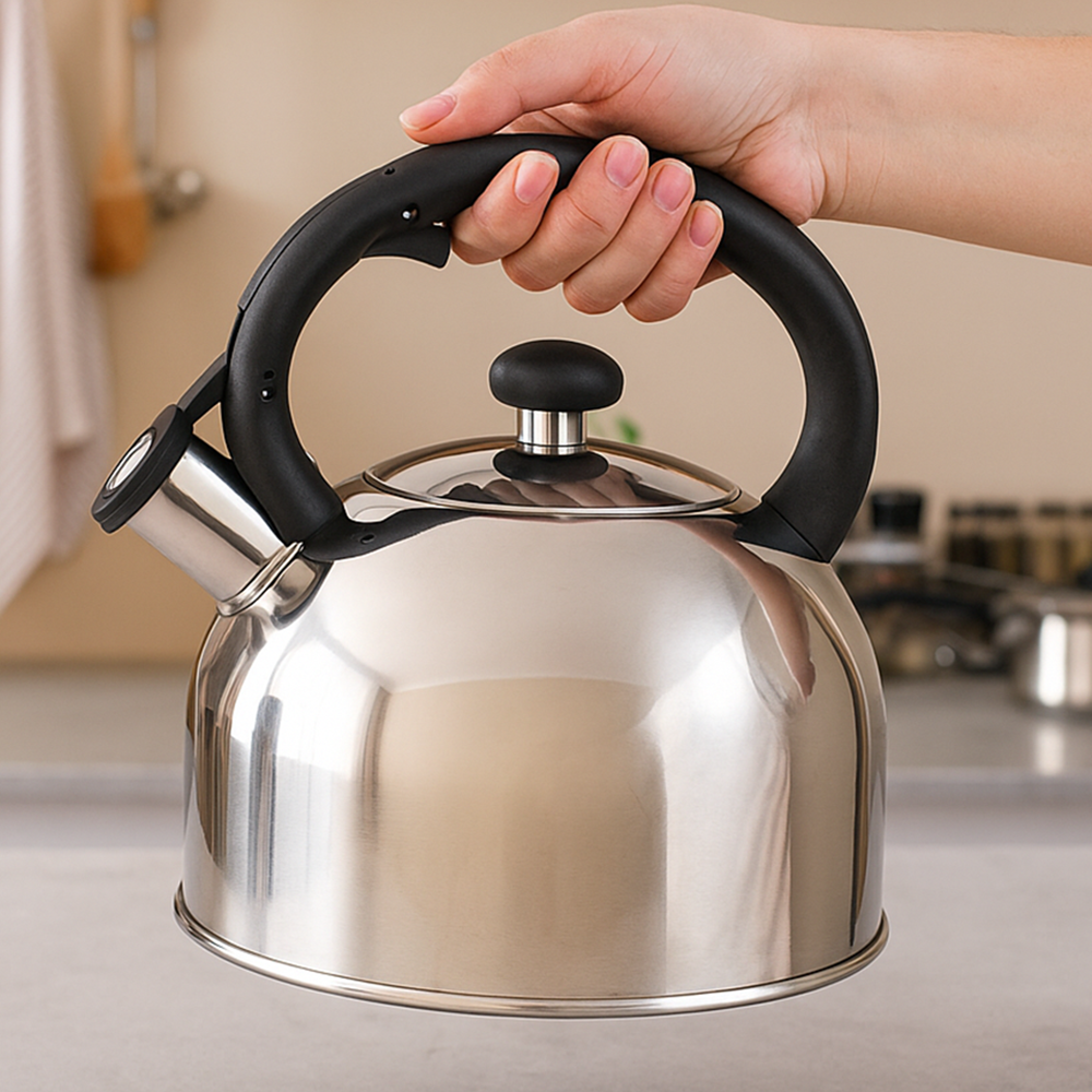 Чайник для плиты MiniSteel со свистком нержавеющая сталь/одинарное дно 2 л (28412252) - фото 3 Чайник для плиты MiniSteel со свистком нержавеющая сталь/одинарное дно 2 л (28412252) - фото 3