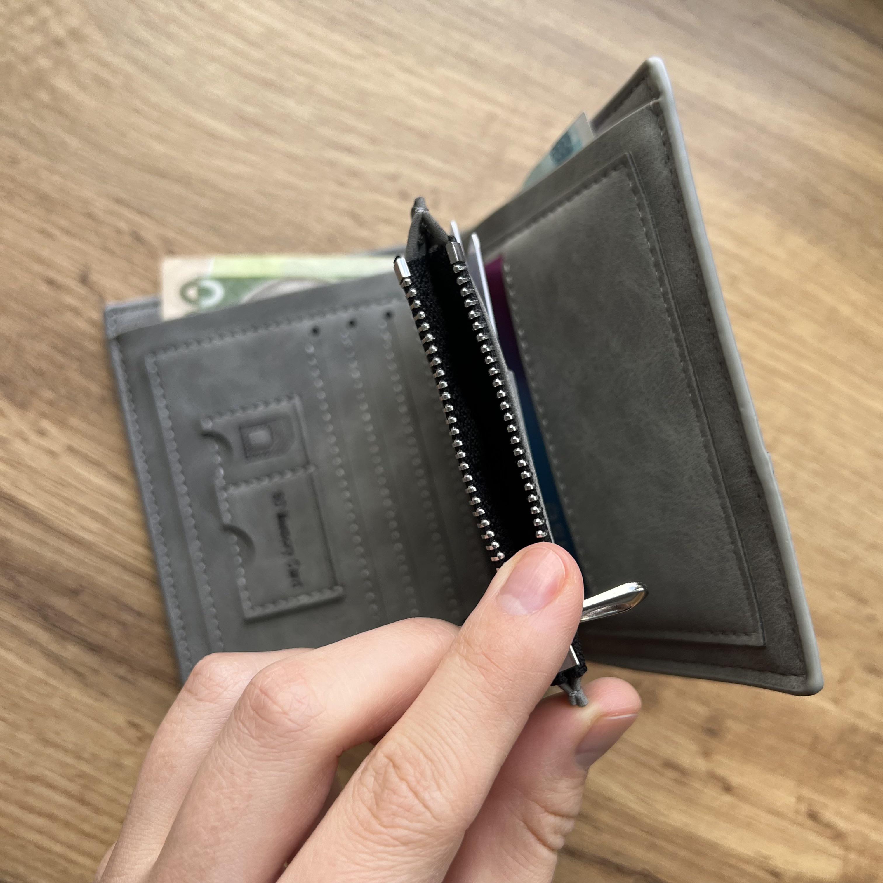 Кошелек вертикальный с монетницей Baellerry Серый (w022-4) - фото 3 Кошелек вертикальный с монетницей Baellerry Серый (w022-4) - фото 3