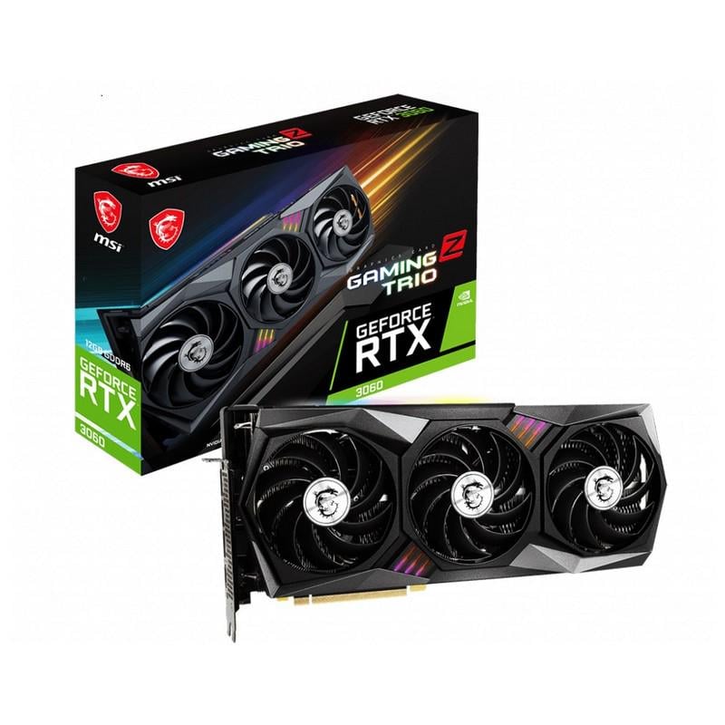 Видеокарта MSI GeForce RTX 3060 12 GB GDDR6 Gaming Z Trio (GeForce RTX 3060 Gaming Z Trio 12G)