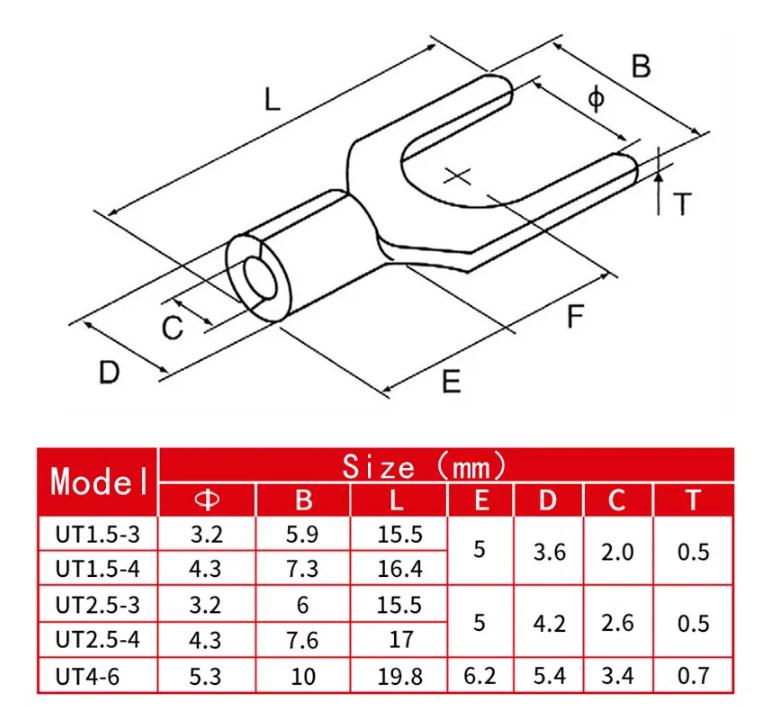 Клема вилка з кільцем Spec 320 шт. (SP-0686320) - фото 4