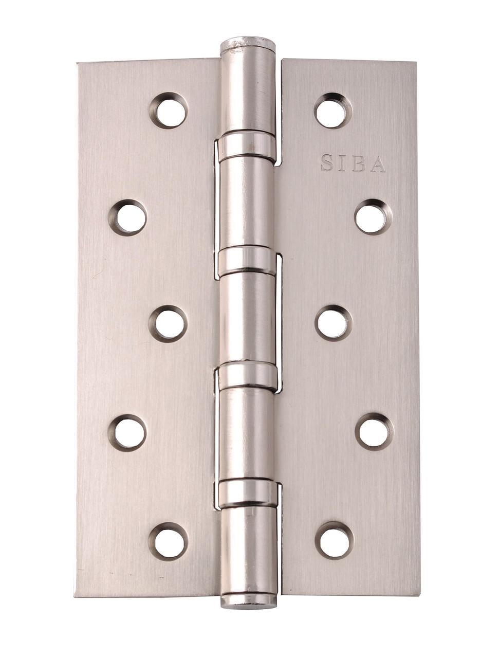 Петля дверная Siba универсальная стальная 125 мм Матовый никель (4 BB 5" X 3" Х 3MM FHP SN)