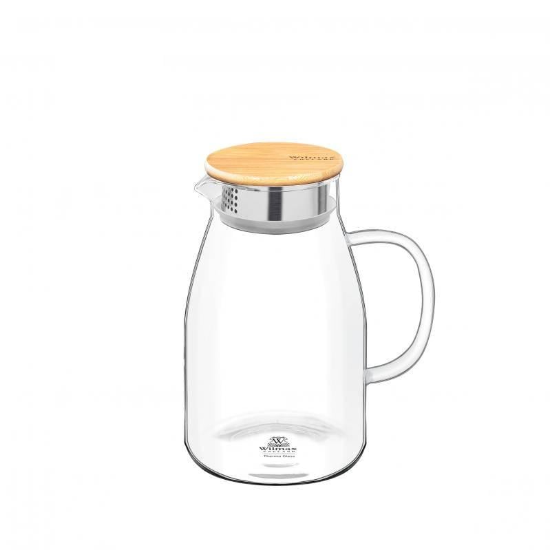 Глечик скляний Wilmax WL-888216/A із бамбуковою кришкою 1900 мл (1339291260) Глечик скляний Wilmax WL-888216/A із бамбуковою кришкою 1900 мл (1339291260)