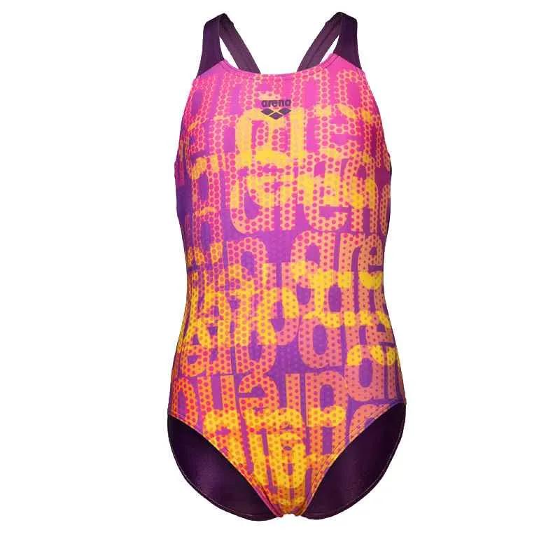Купальник для девочек Arena MULTI COLOURS SWIMSUIT V BACK Дет 152 см Разноцветный (009007-909 152 см)