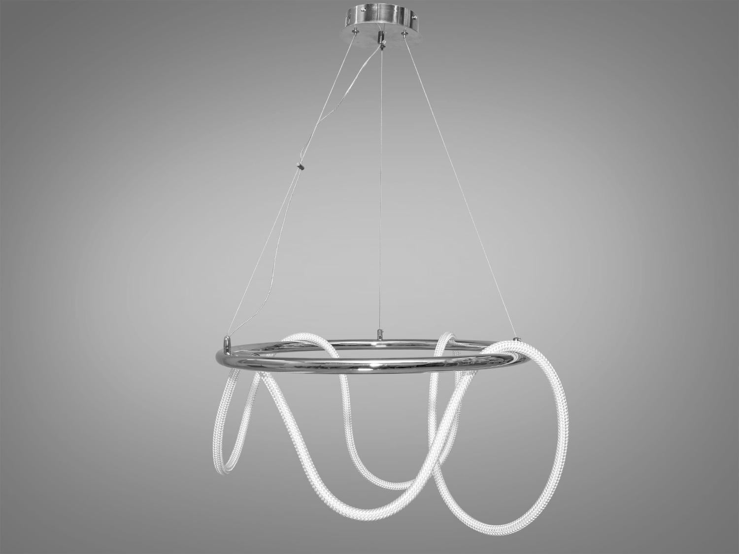 Люстра LED подвесная Diasha 9752-D600CH 32W Хром